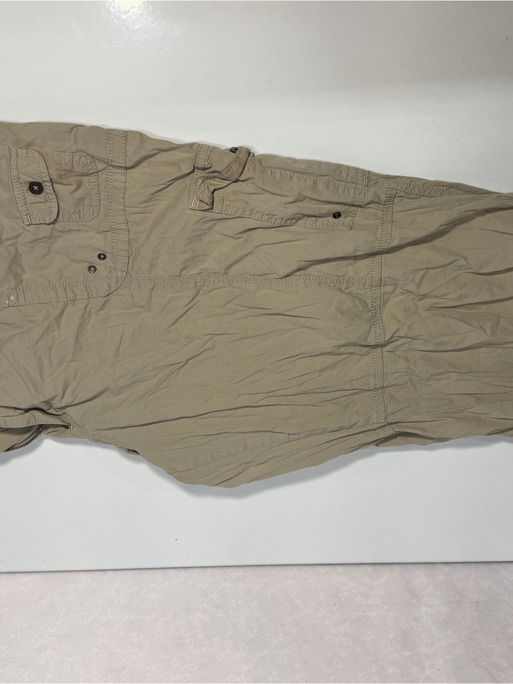 Apt. 9 Women's Plus Size 24W Cargo Shorts - Khaki Tan Stretch Twill